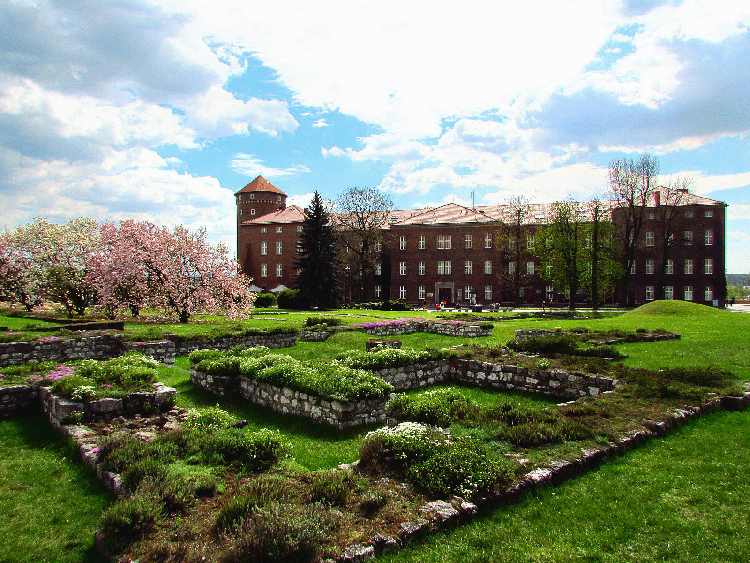 Pologne Cracovie château de Wawel