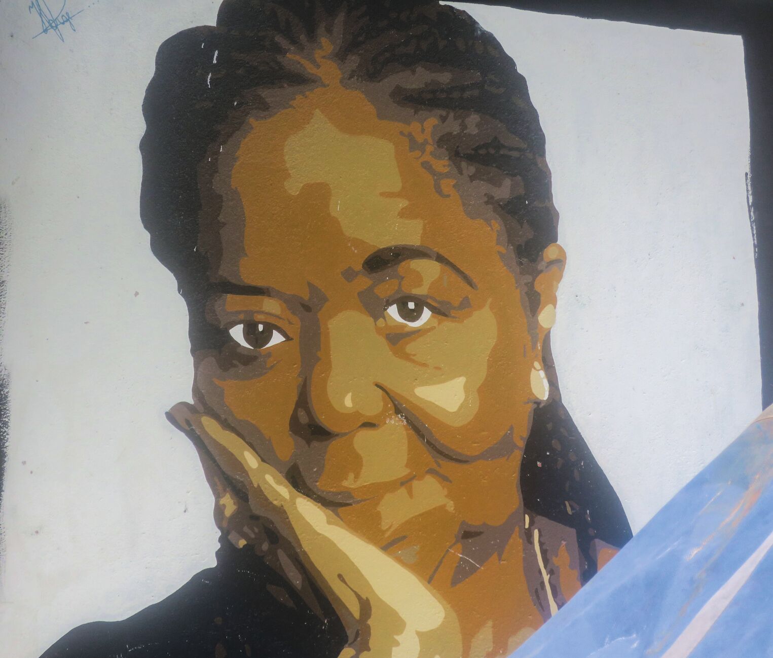 Fresque en hommage à Césaria Evora