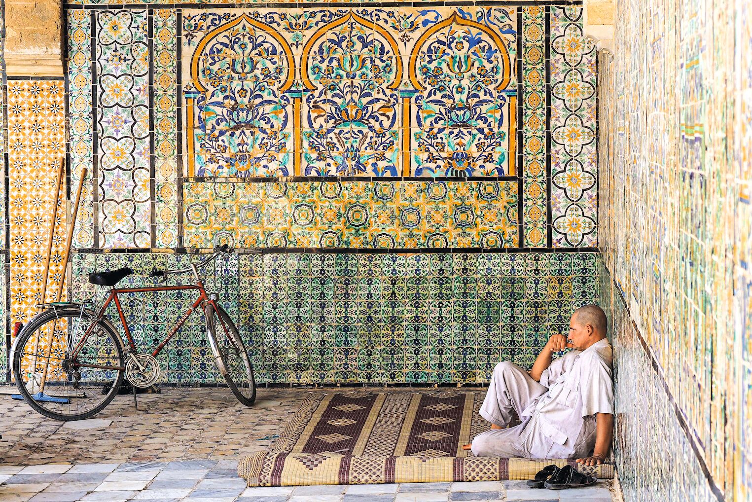 Dans la mosquée du Barbier, à Kairouan