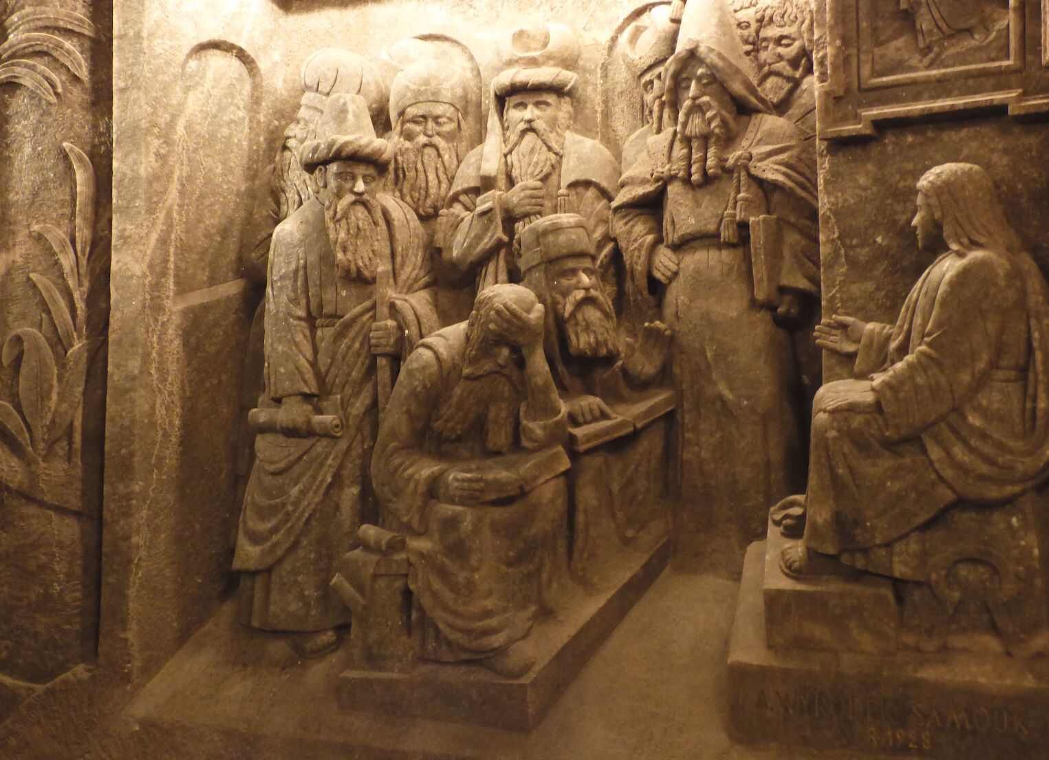 Dans la mine de sel de Wieliczka
