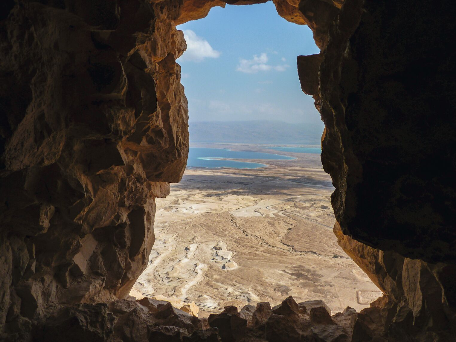 Vue sur la Mer Morte depuis la forteresse de Massada